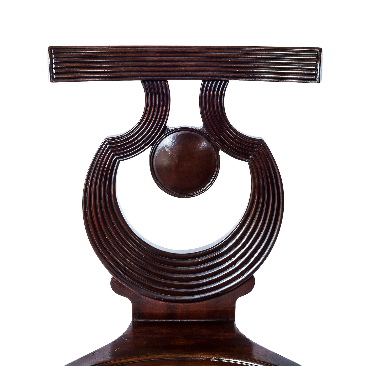 Fine George III Mahogany Hall Chair, in the Gillows Style