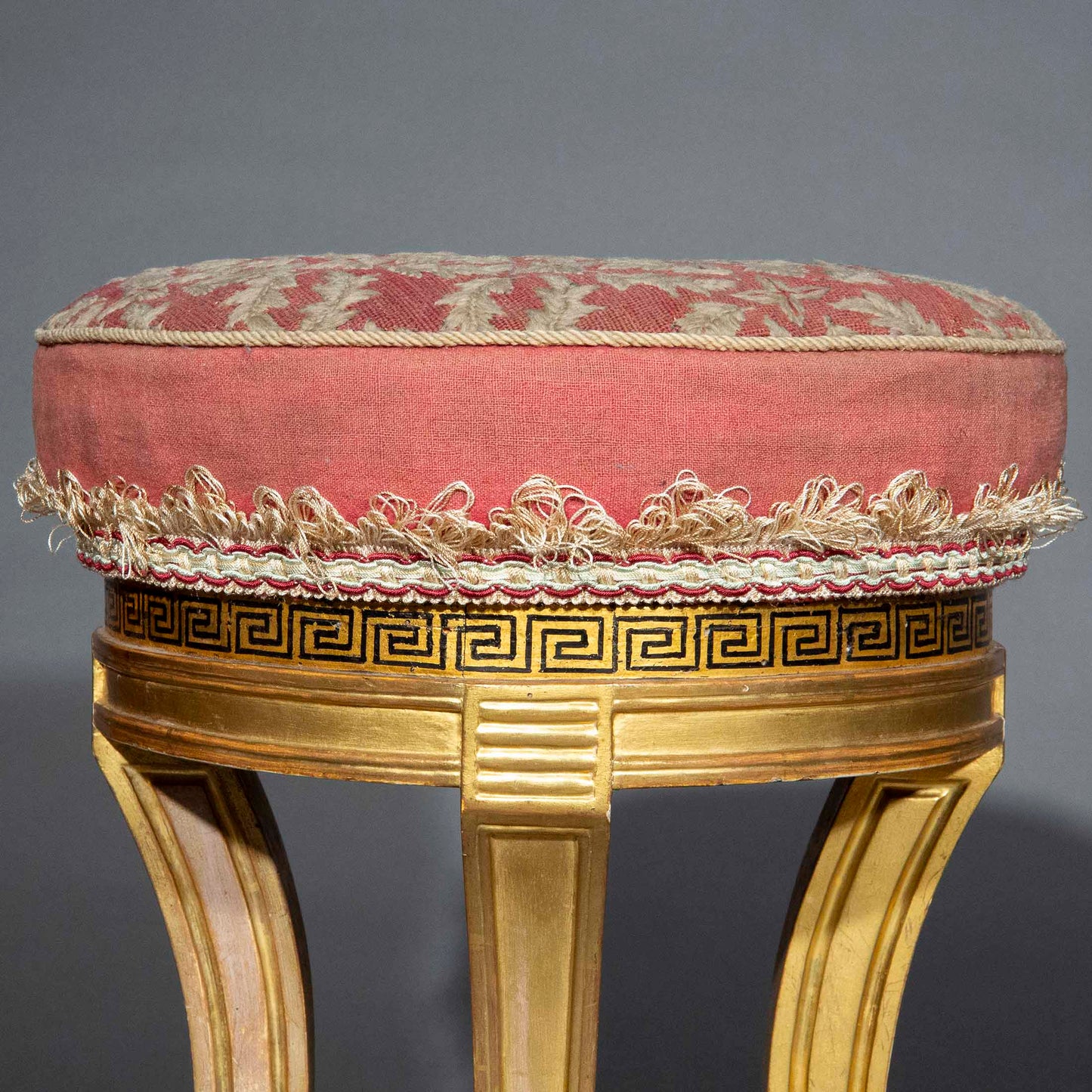Powderham Castle: A Regency Giltwood Klismos Stool
