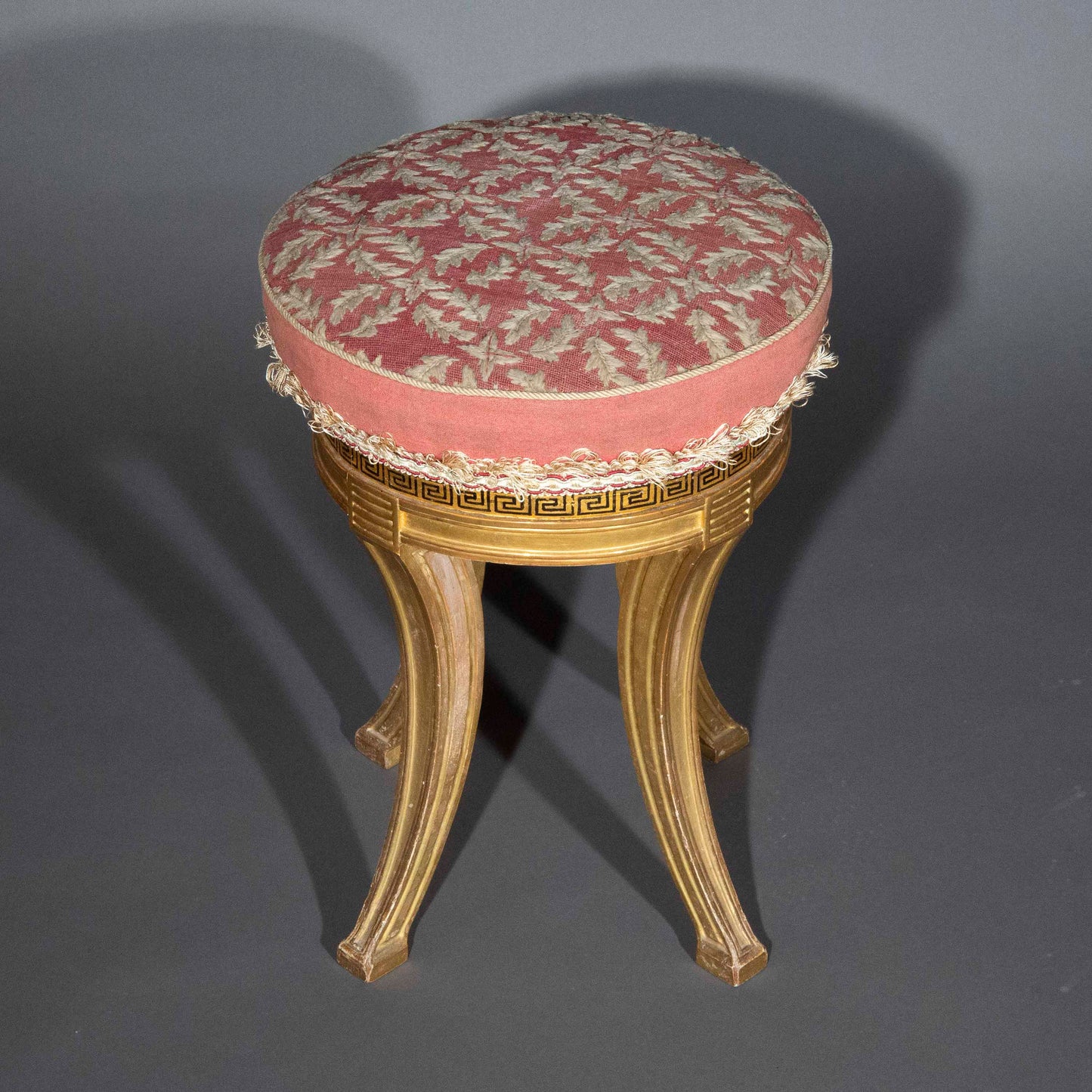 Powderham Castle: A Regency Giltwood Klismos Stool