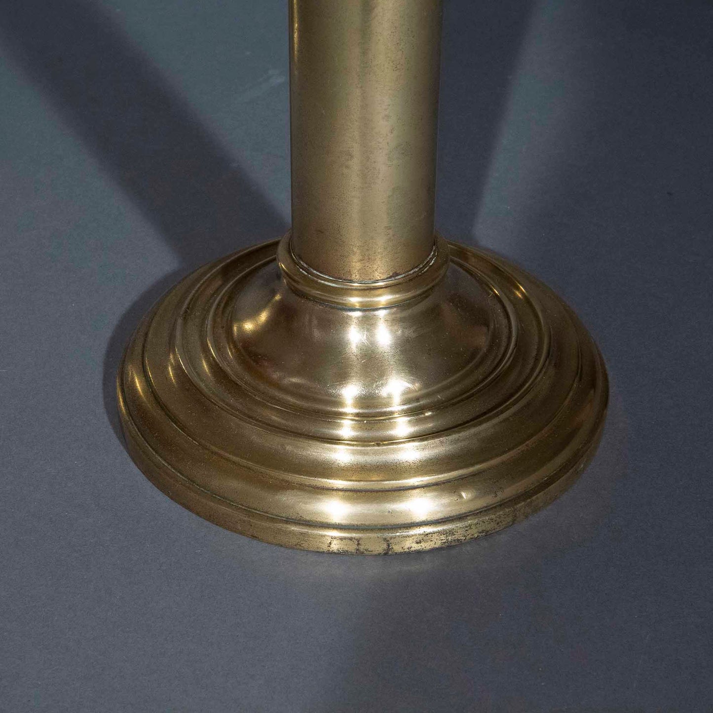 Pair of 19th Century Brass Candlestick Lamps