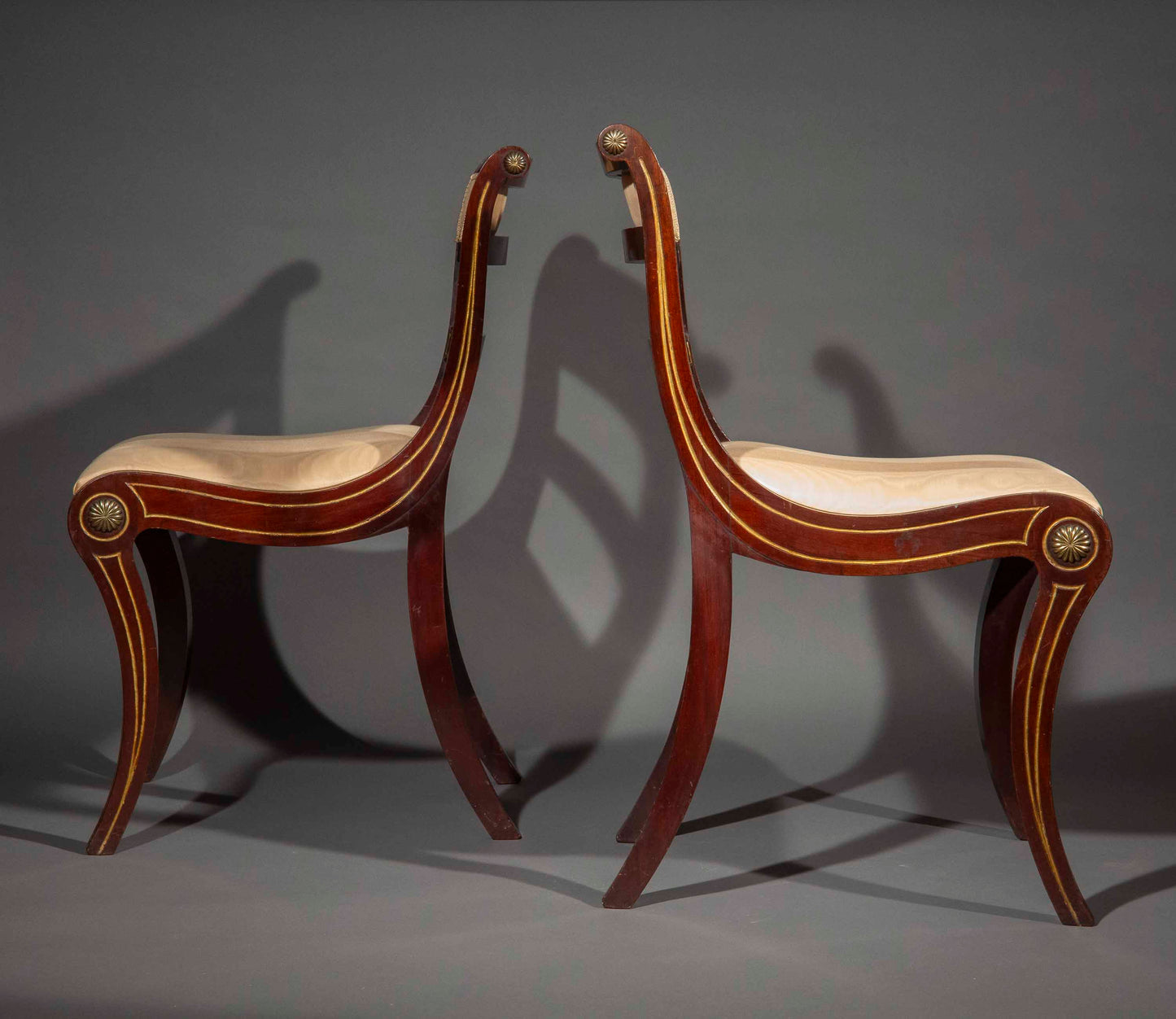 A Pair of Regency Klismos Chairs