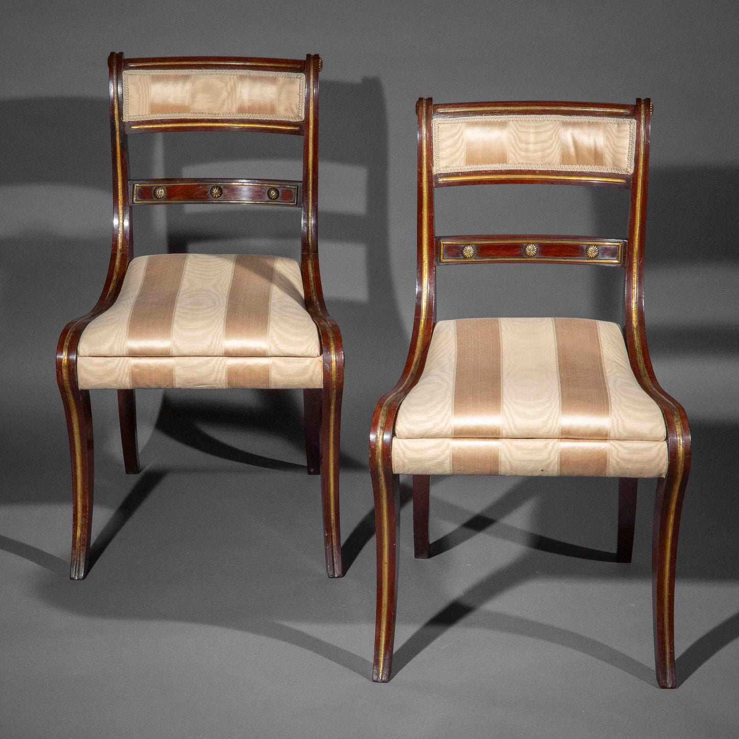 A Pair of Regency Klismos Chairs