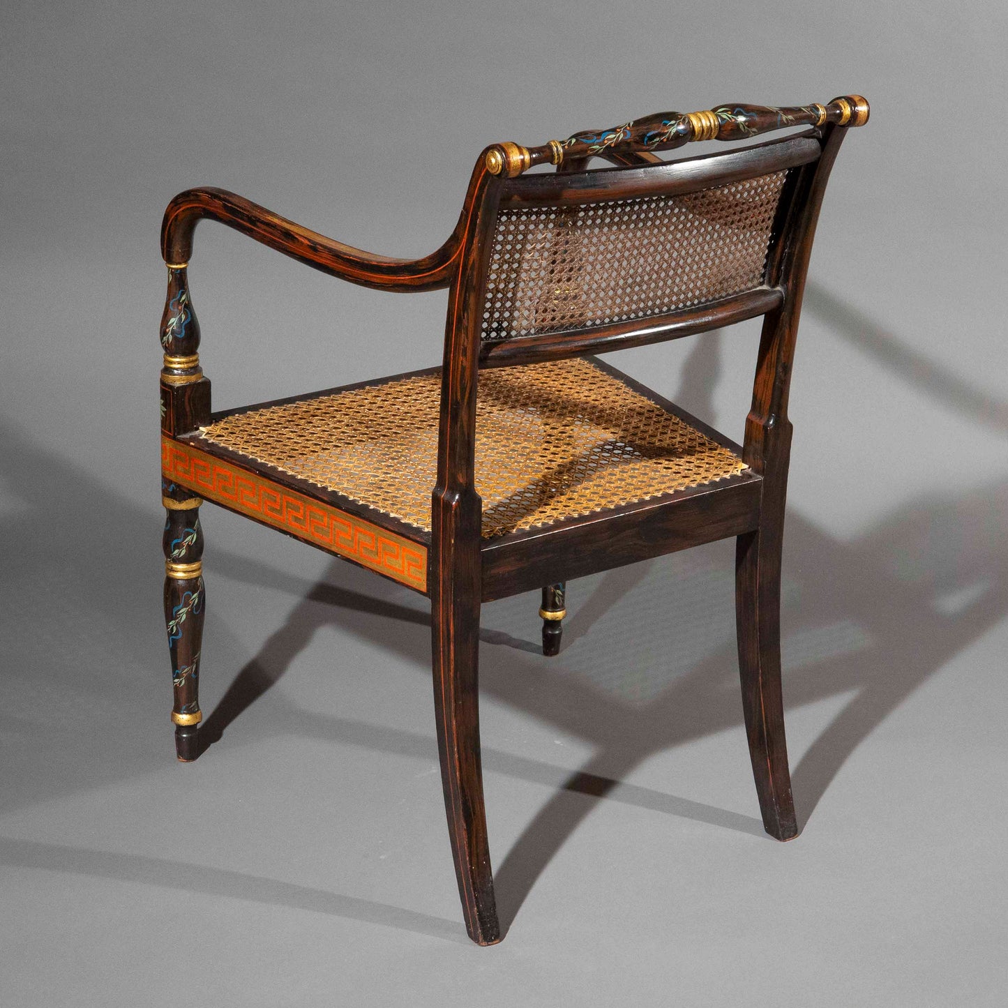 A Pair of Regency Painted Armchairs