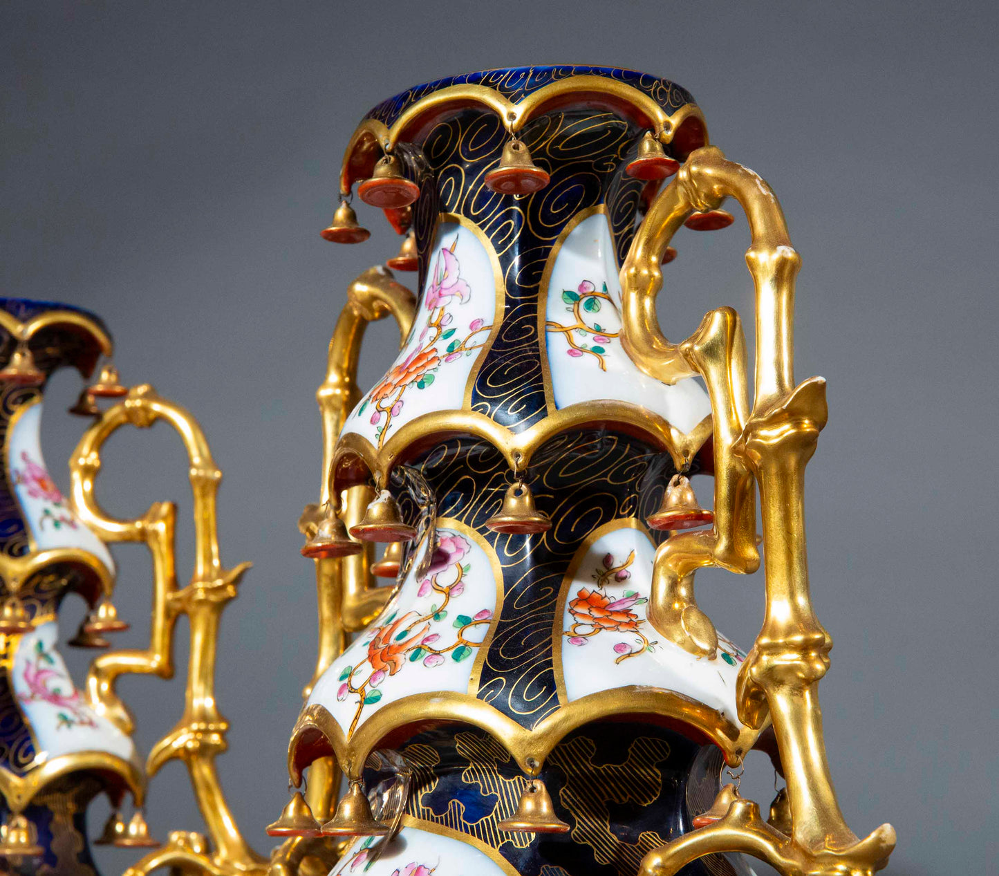 Pair of 19th Century Chinoiserie Vases