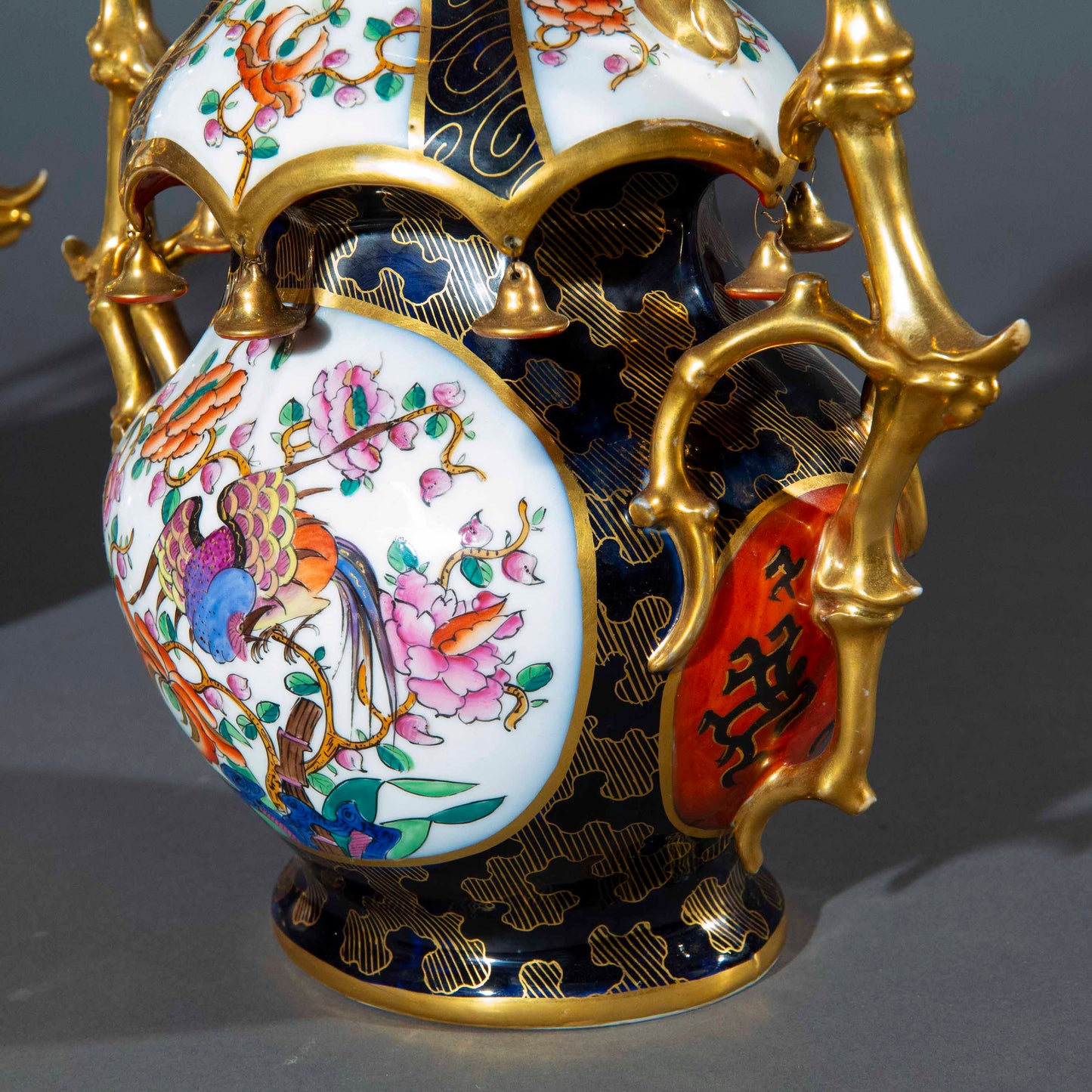 Pair of 19th Century Chinoiserie Vases