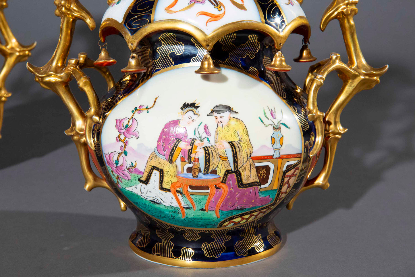 Pair of 19th Century Chinoiserie Vases