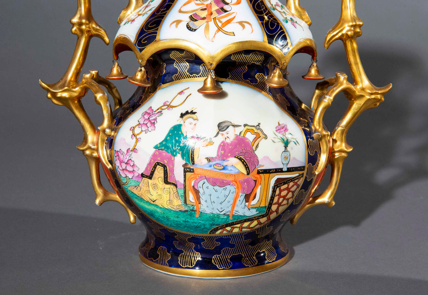 Pair of 19th Century Chinoiserie Vases
