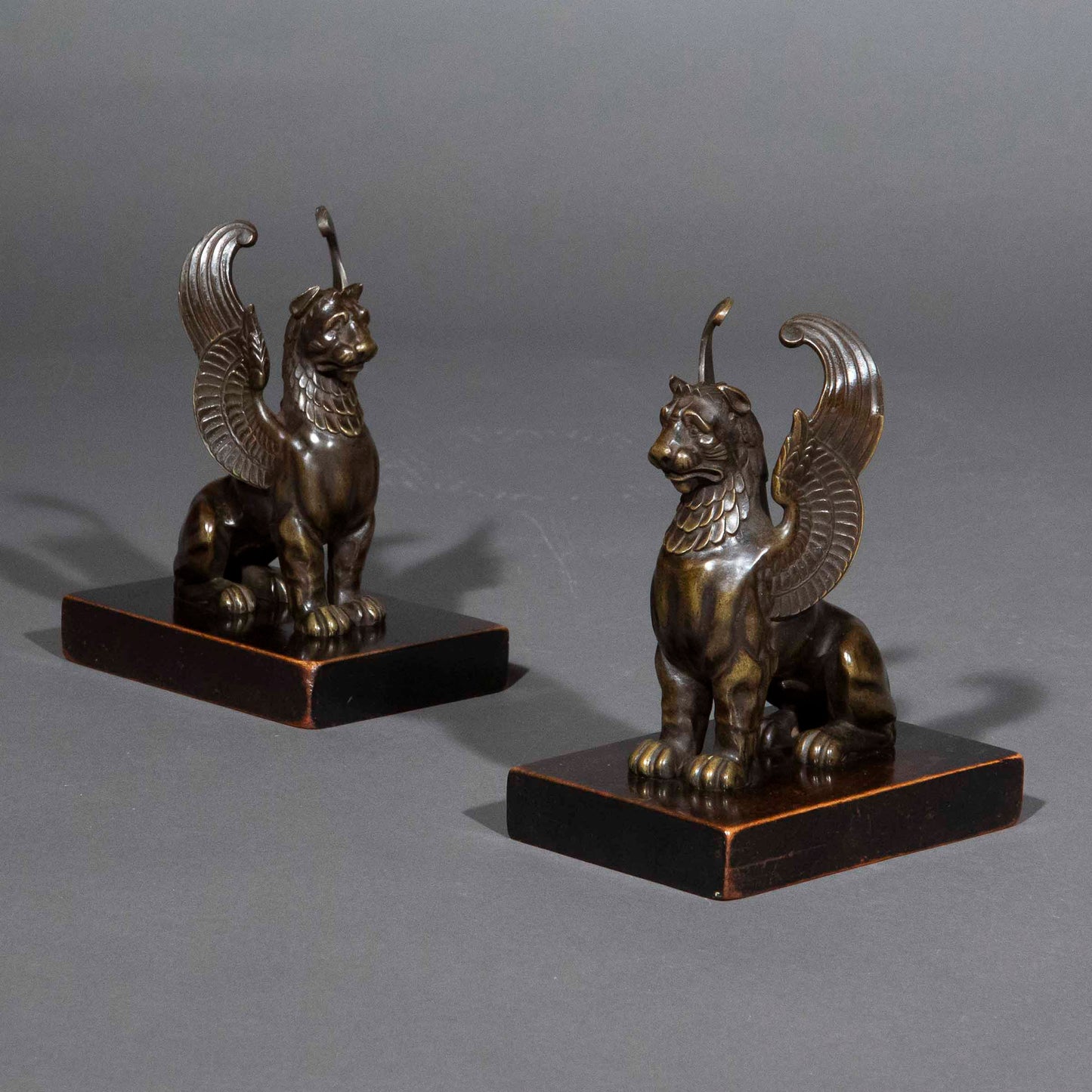 Early 19th Century Bronze Figures of Griffins