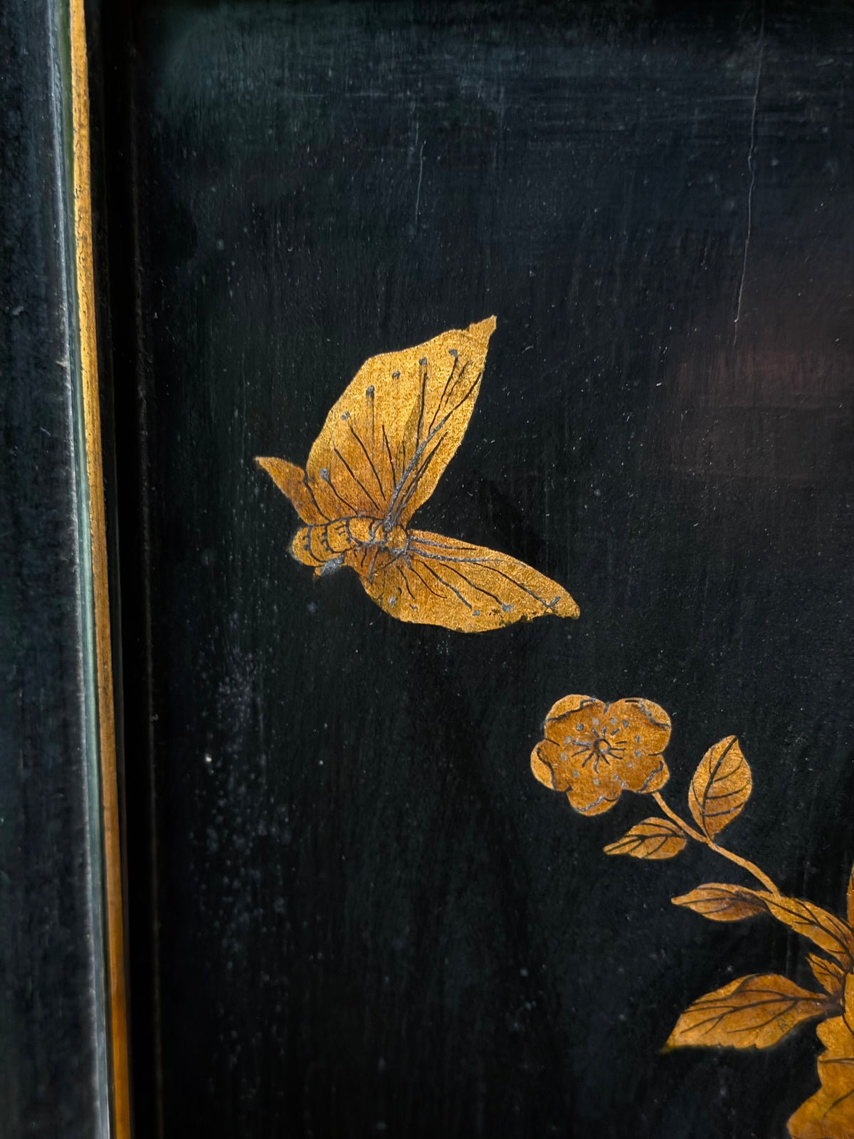 19th Century Chinese Lacquer Screen