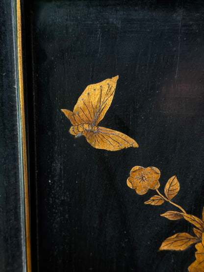 19th Century Chinese Lacquer Screen