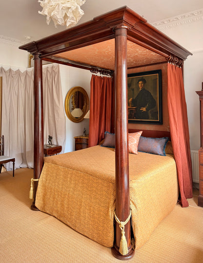 Early 19th Century Mahogany Four Poster Canopy Bed