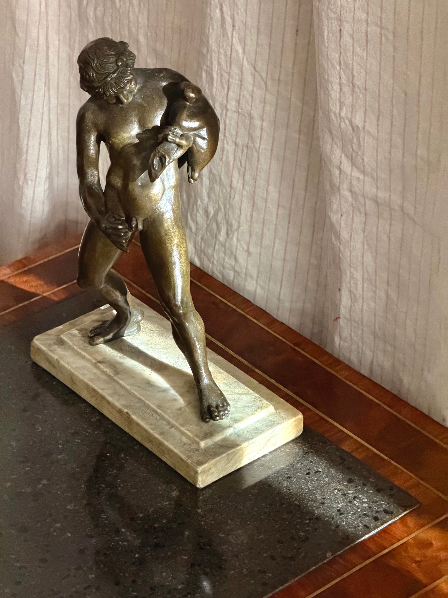 19th Century Grand Tour Bronze Sculpture of Faun