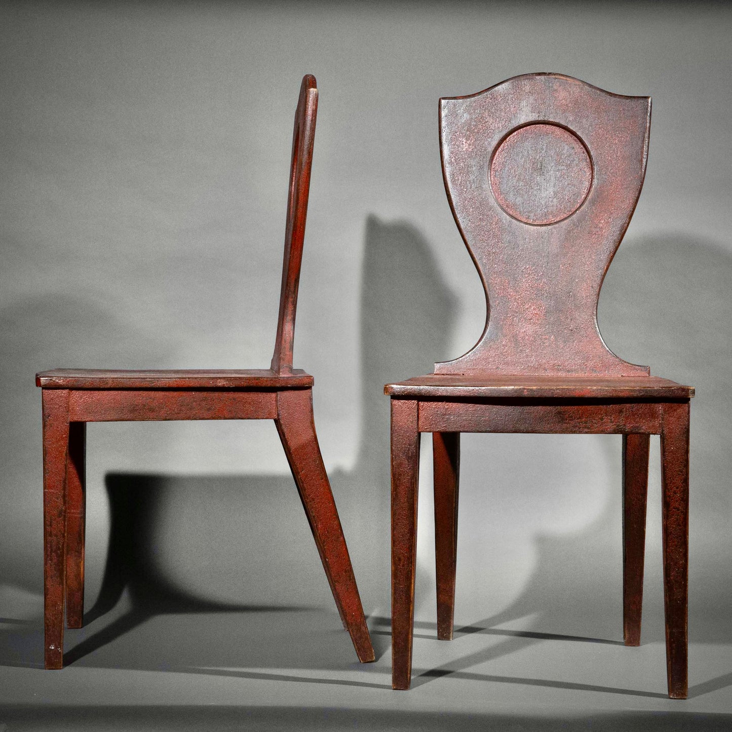 Neoclassical Painted Hall Chairs