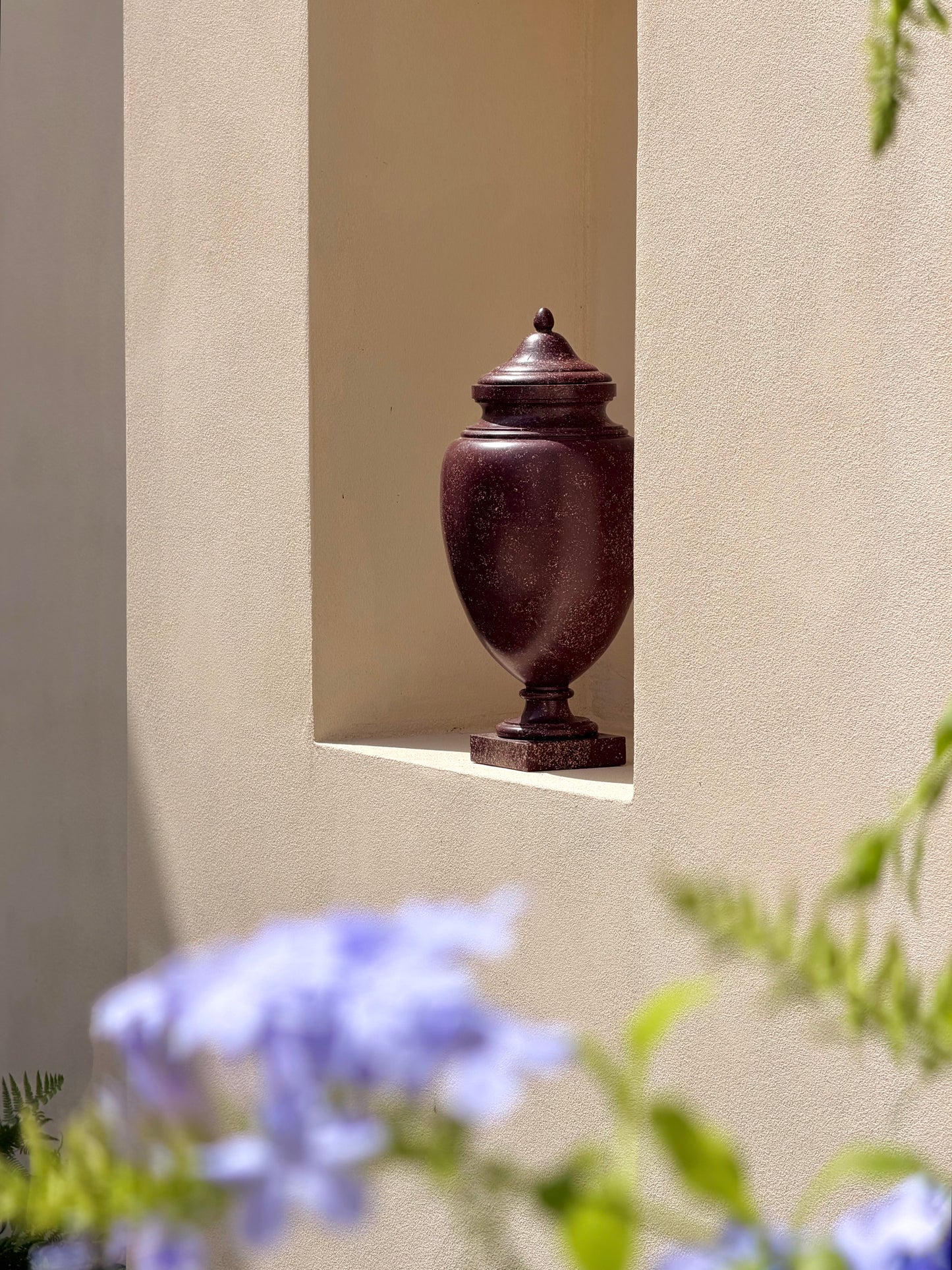 Large 18th Century Imperial Red Porphyry Vase
