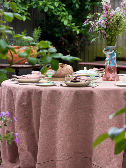 Galatina Rosé Damask Tablecloth