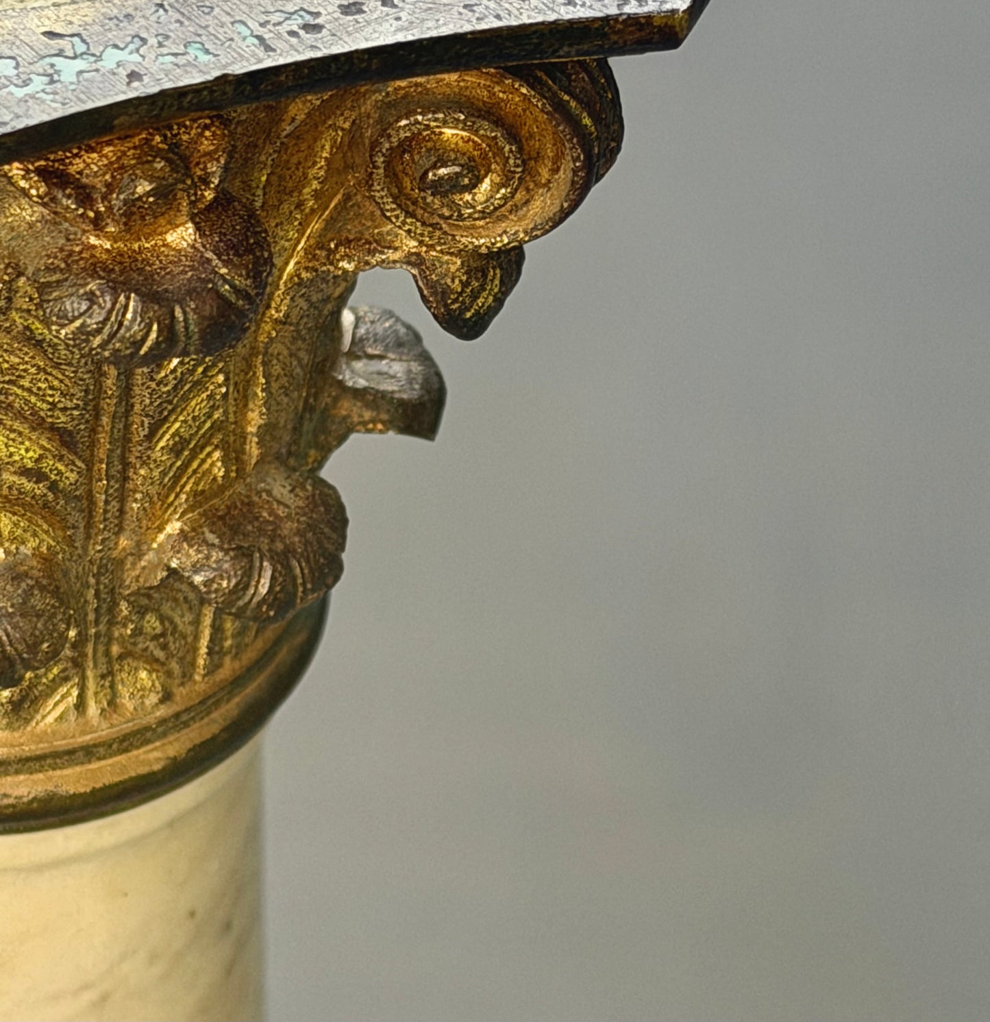 Early 19th Century Marble Column Lamp