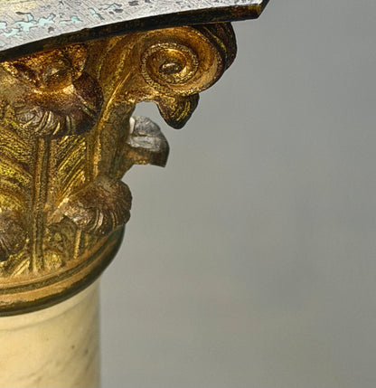 Early 19th Century Marble Column Lamp