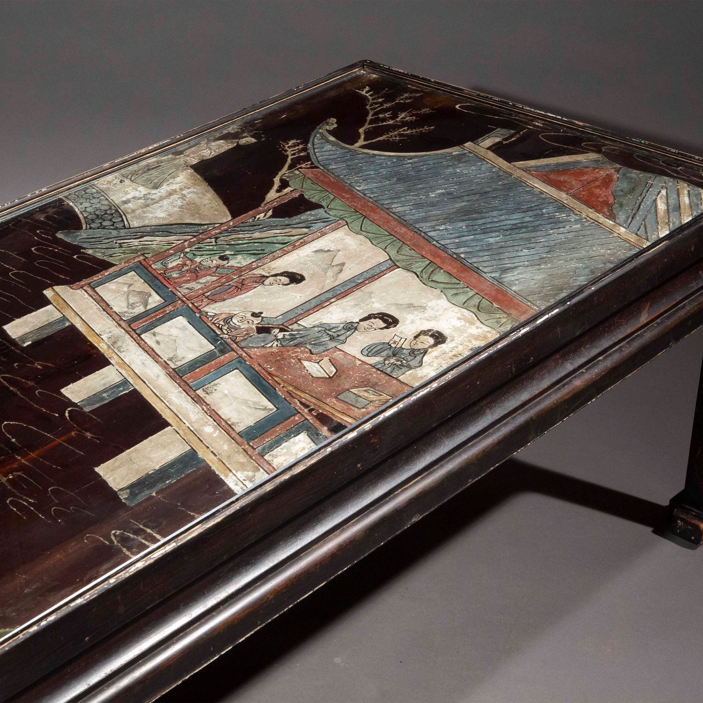 17th Century Chinese Lacquer Panel Coffee Table