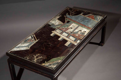 17th Century Chinese Lacquer Panel Coffee Table