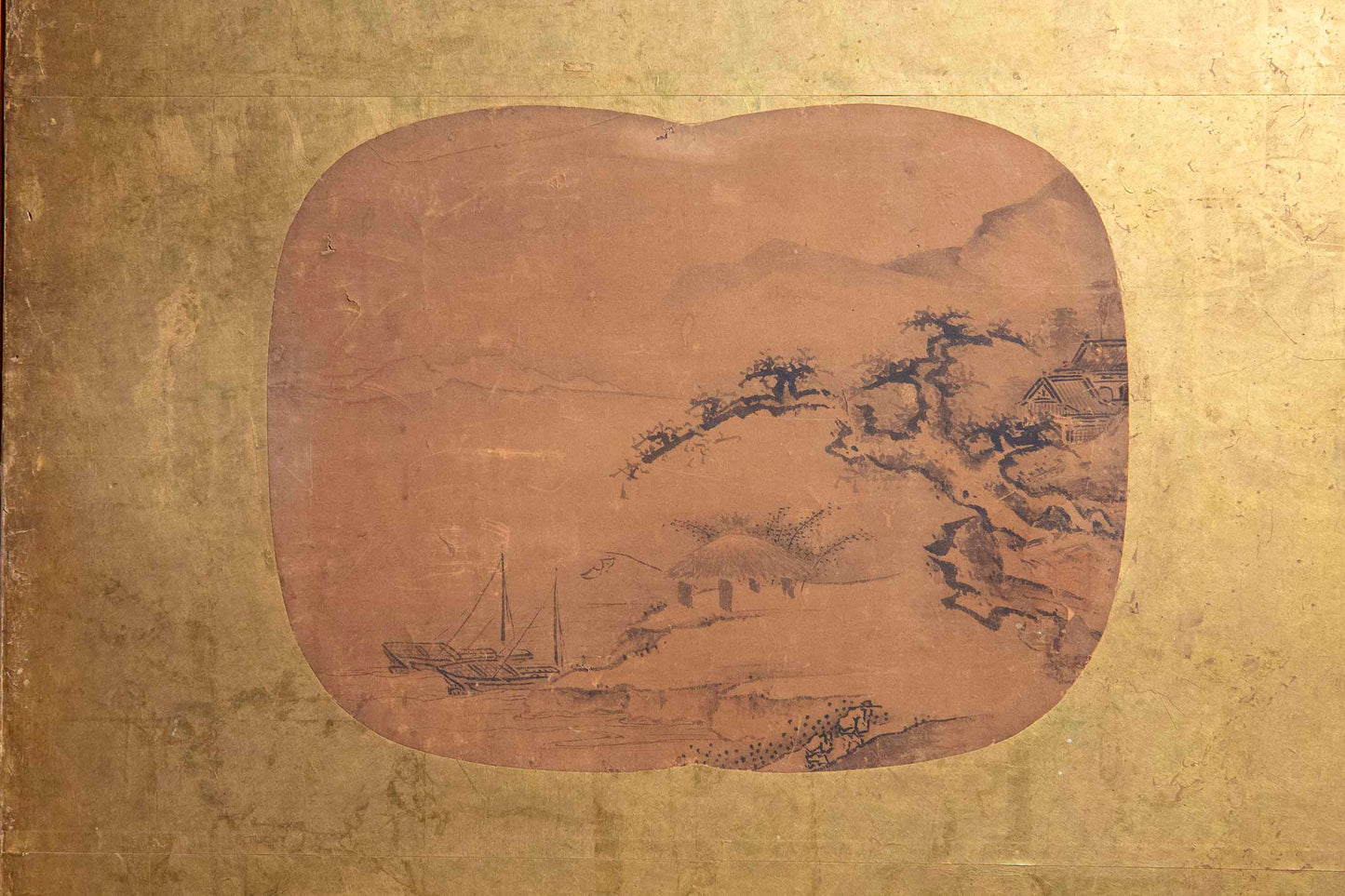 Very Large Chinese 18th Century Gold-Leaf Screen