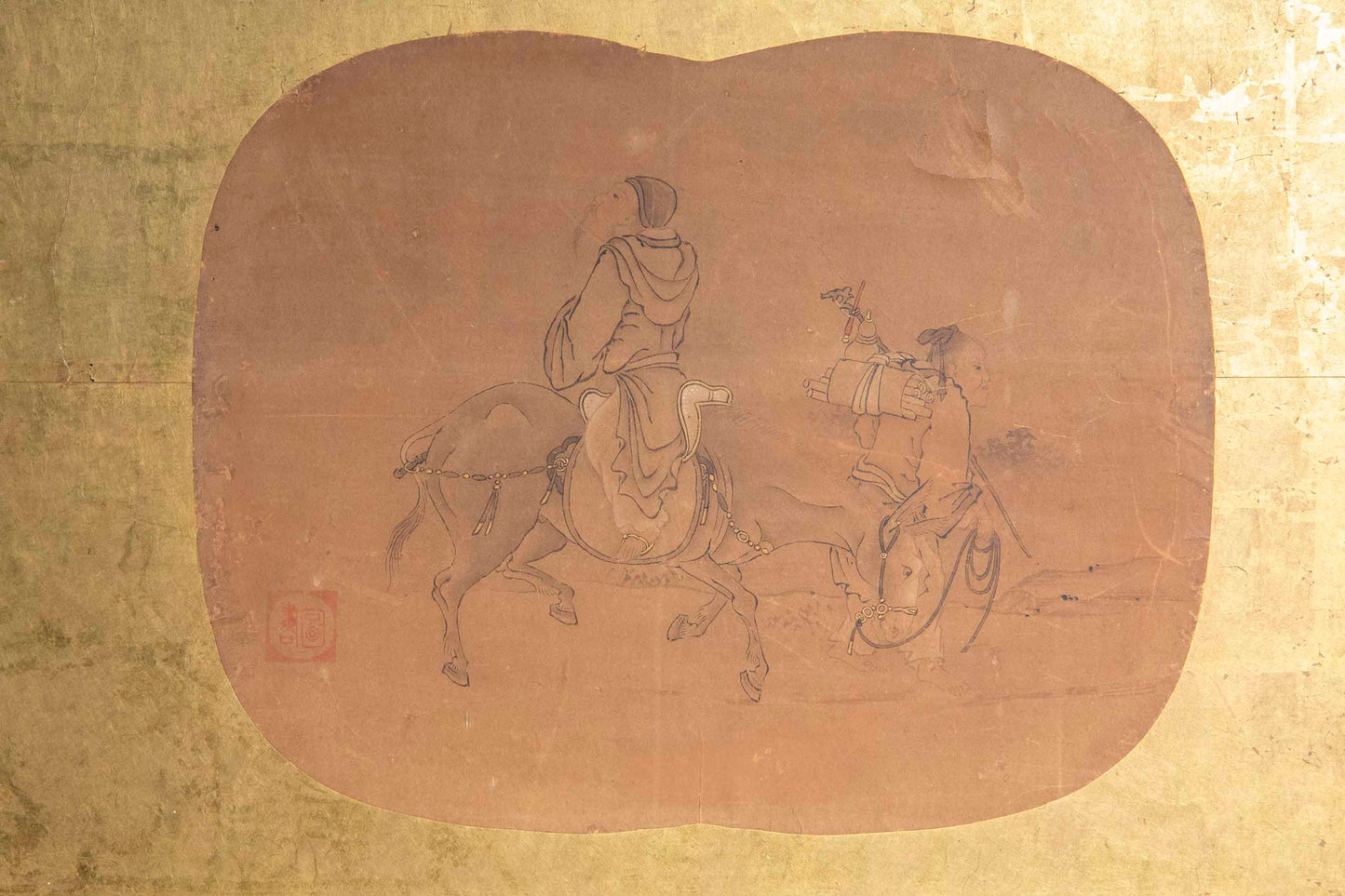 Very Large Chinese 18th Century Gold-Leaf Screen
