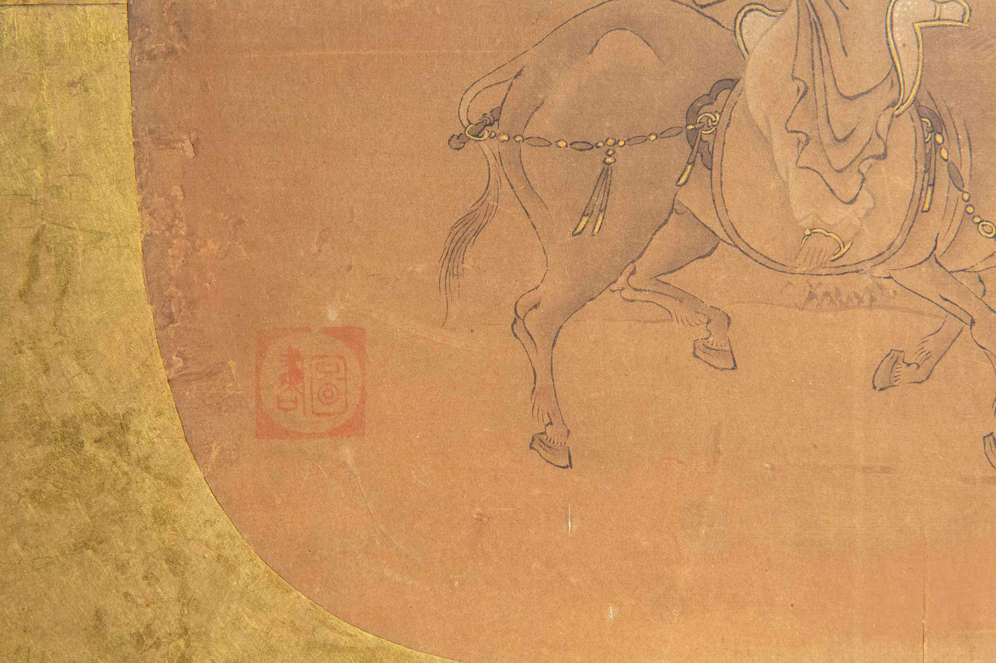 Very Large Chinese 18th Century Gold-Leaf Screen