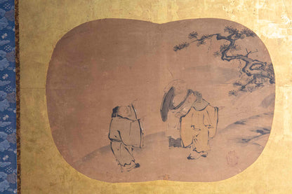 Very Large Chinese 18th Century Gold-Leaf Screen
