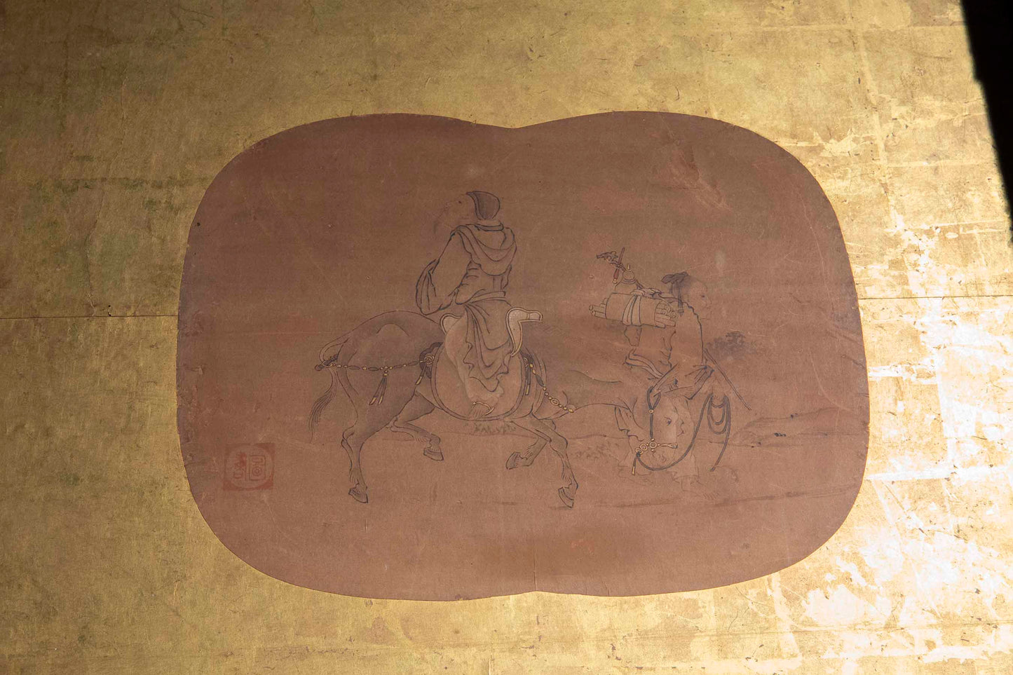 Very Large Chinese 18th Century Gold-Leaf Screen