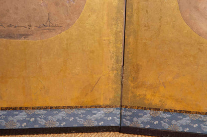 Very Large Chinese 18th Century Gold-Leaf Screen