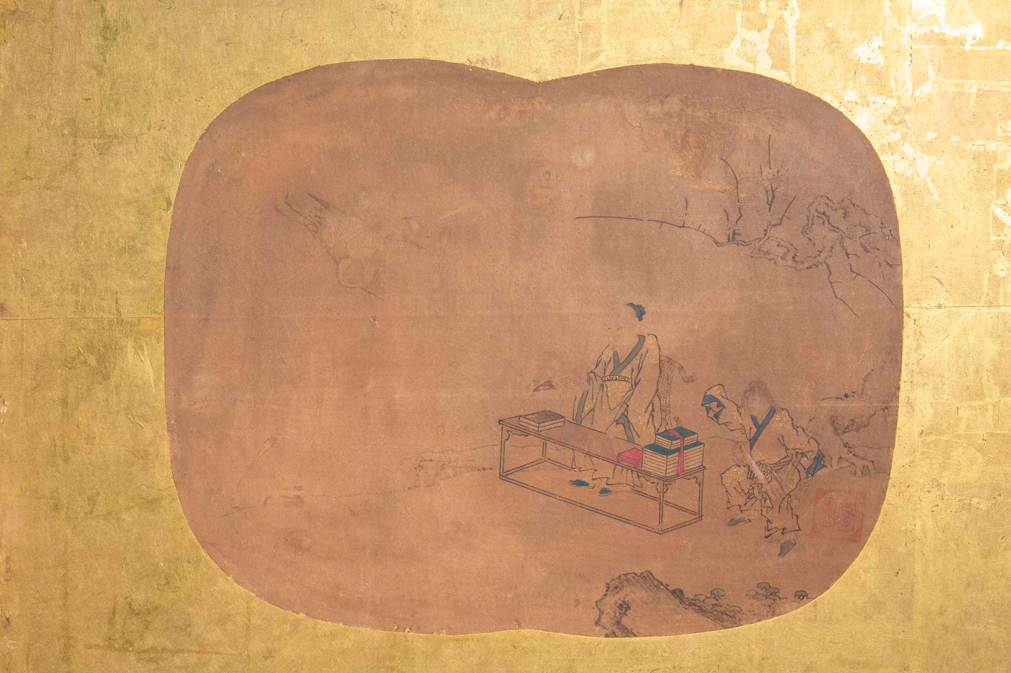Very Large Chinese 18th Century Gold-Leaf Screen