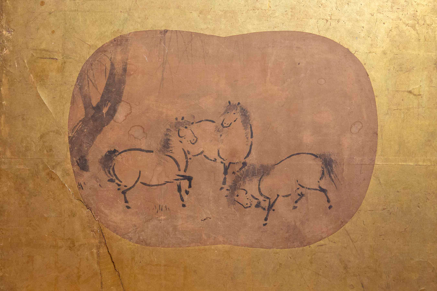 Very Large Chinese 18th Century Gold-Leaf Screen