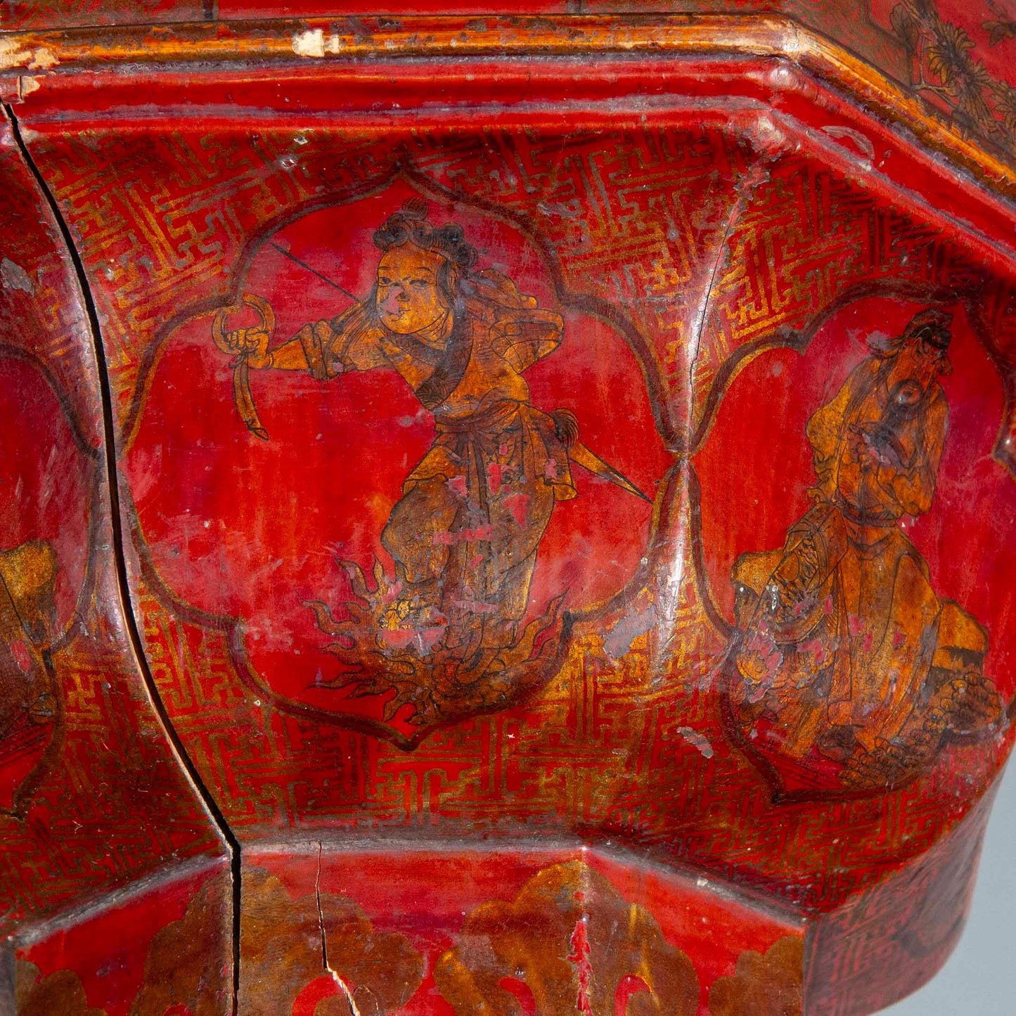 Rare 18th Century Red Lacquer Presentation Box