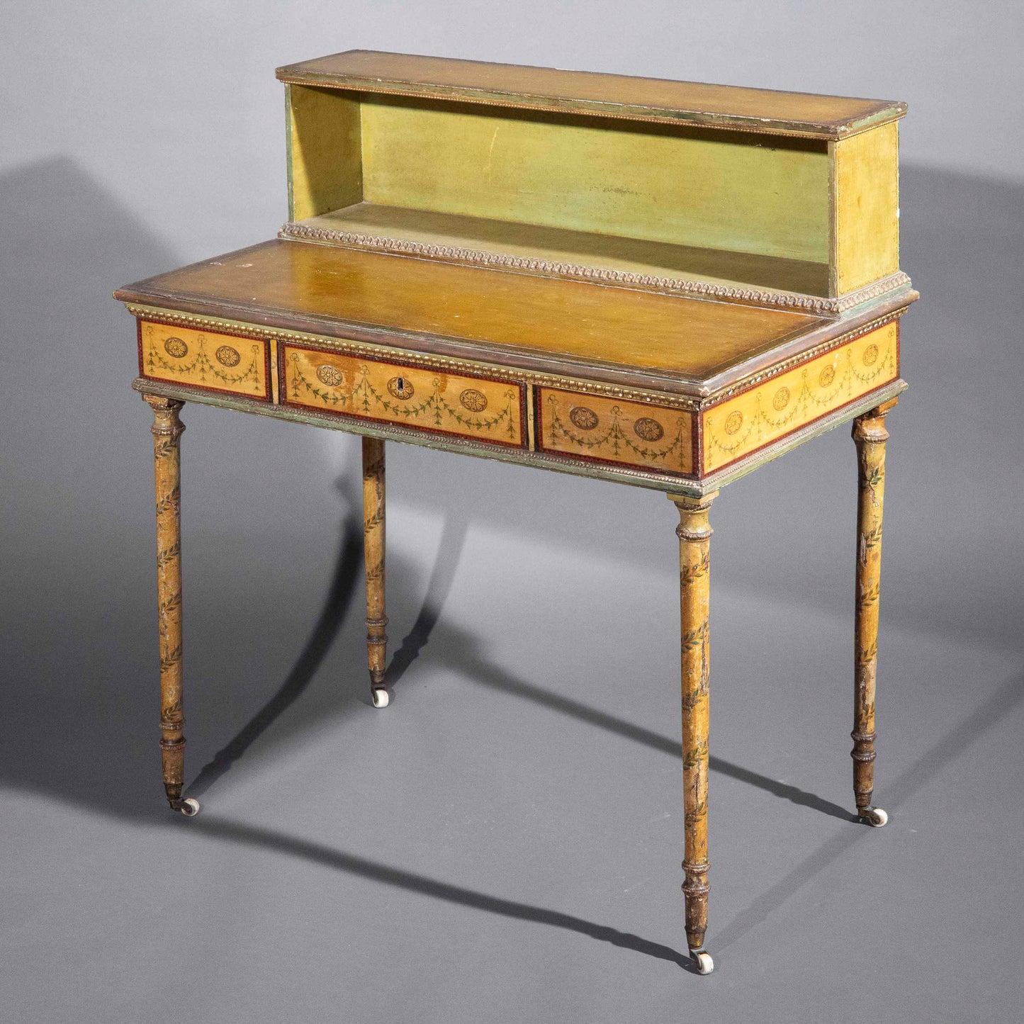 George III Painted Table, Attributed to George Brookshaw