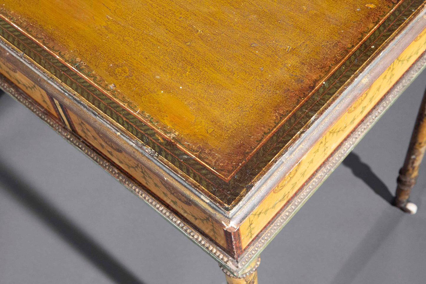 George III Painted Table, Attributed to George Brookshaw
