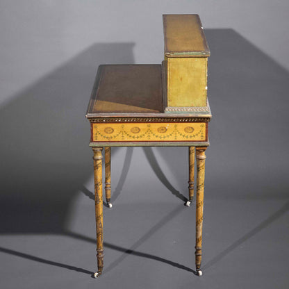 George III Painted Table, Attributed to George Brookshaw