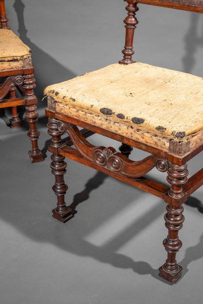 Gottlieb Bindesbøll: Danish Neo-Antique 'Pompeian' Chairs