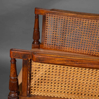 Fine Regency Klismos Bergère or Armchair