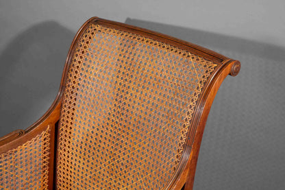 Fine Regency Klismos Bergère or Armchair