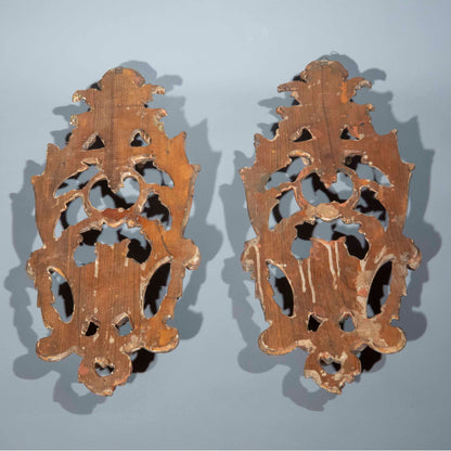 Pair of Venetian Silvered Appliques