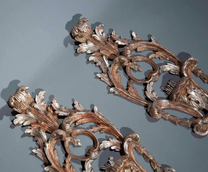 Pair of Venetian Silvered Appliques