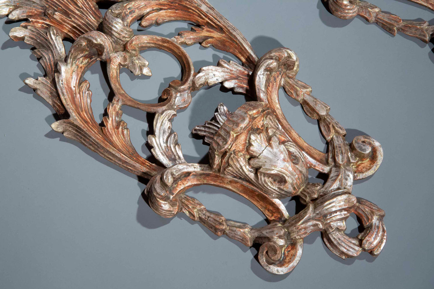 Pair of Venetian Silvered Appliques