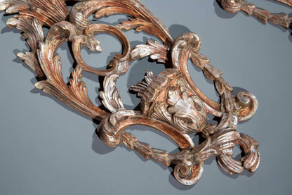 Pair of Venetian Silvered Appliques