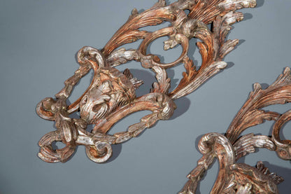 Pair of Venetian Silvered Appliques