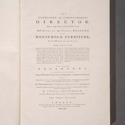 Thomas Chippendale's Director, a 1900's Facsimile Edition