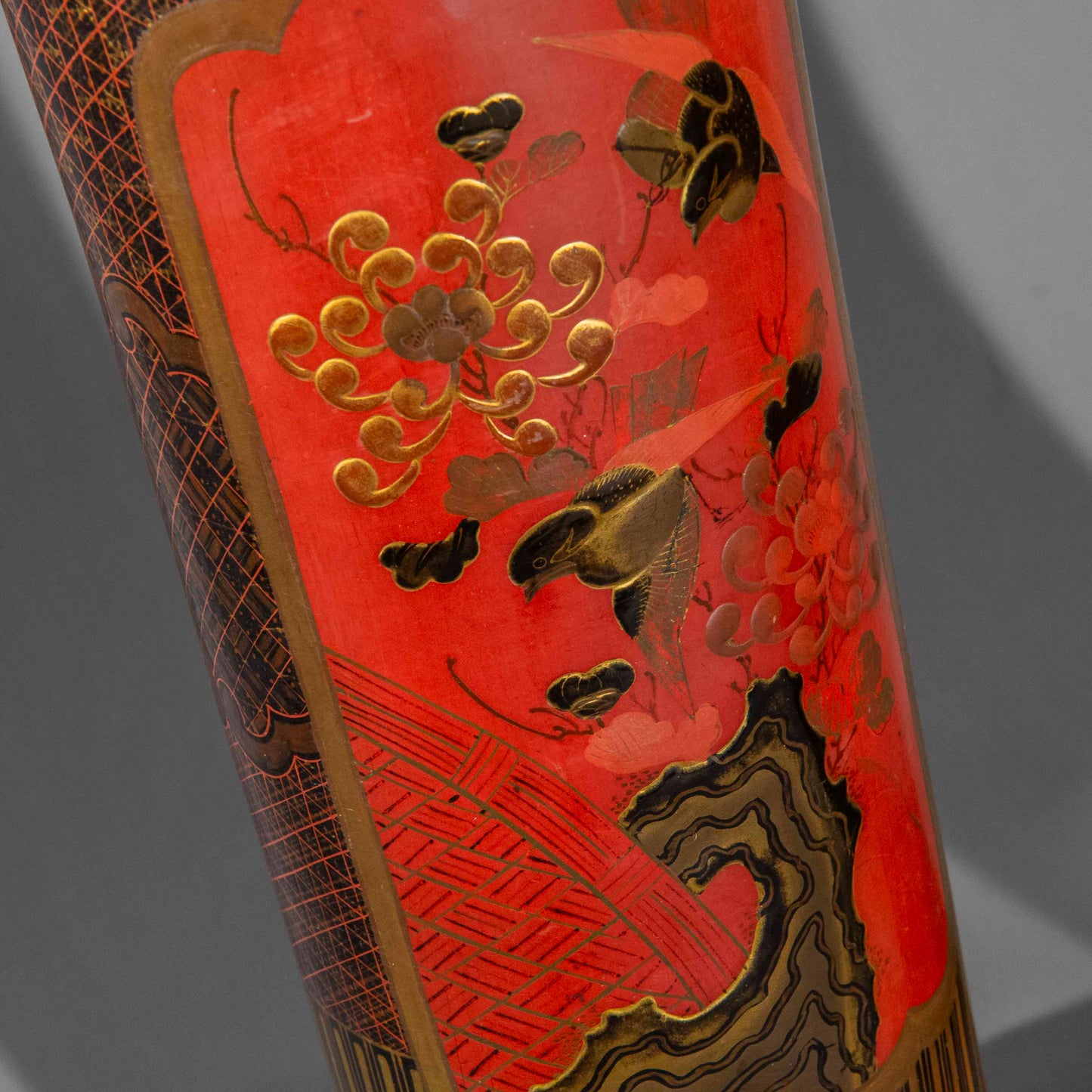 Rare Japonisme Lacquer Lamps, 19th Century