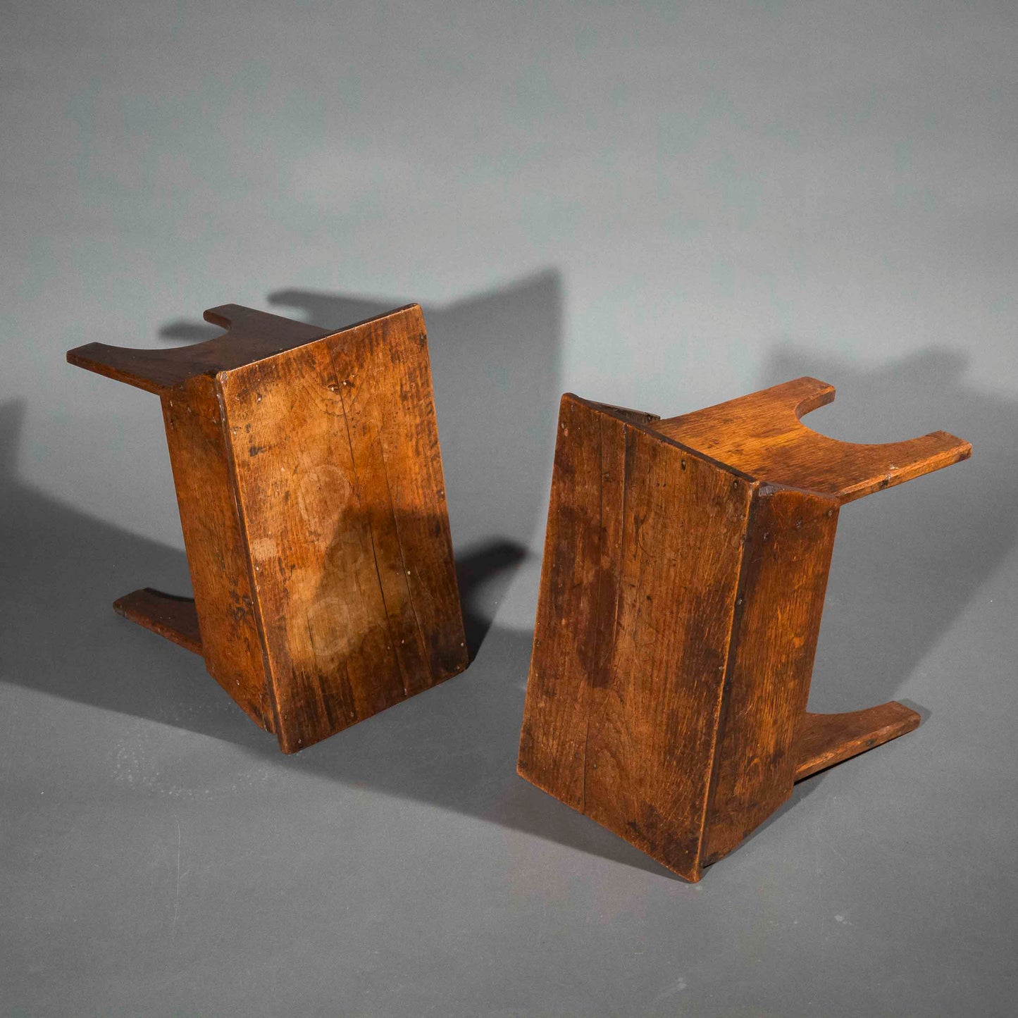 Pair of 19th Century Primitive Vernacular Stools or Benches