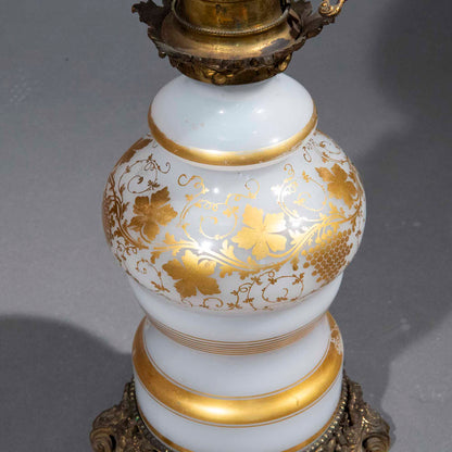 19th Century Opaline Table Lamp