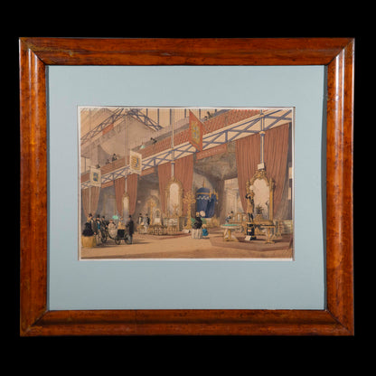Ministry of Works: 19th Century Great Exhibition, 1851 Prints in Original Maple Frame
