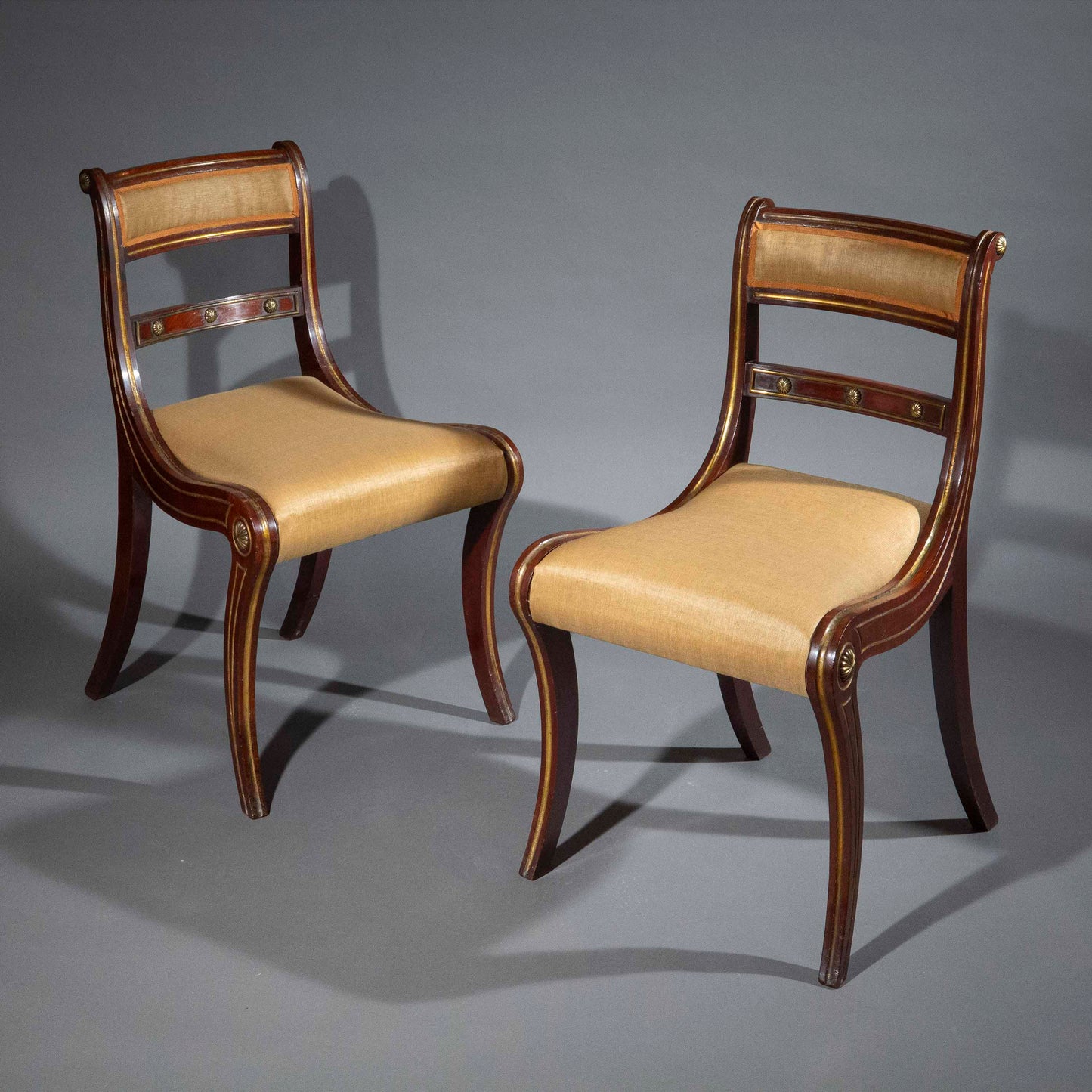 A Pair of Regency Klismos Chairs