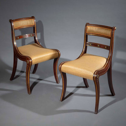 A Pair of Regency Klismos Chairs